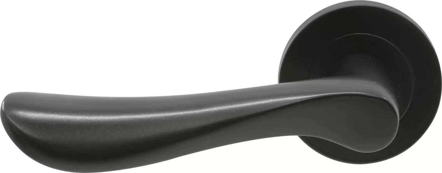 Juno - Round Rose Dummy Lever - RH - BLK