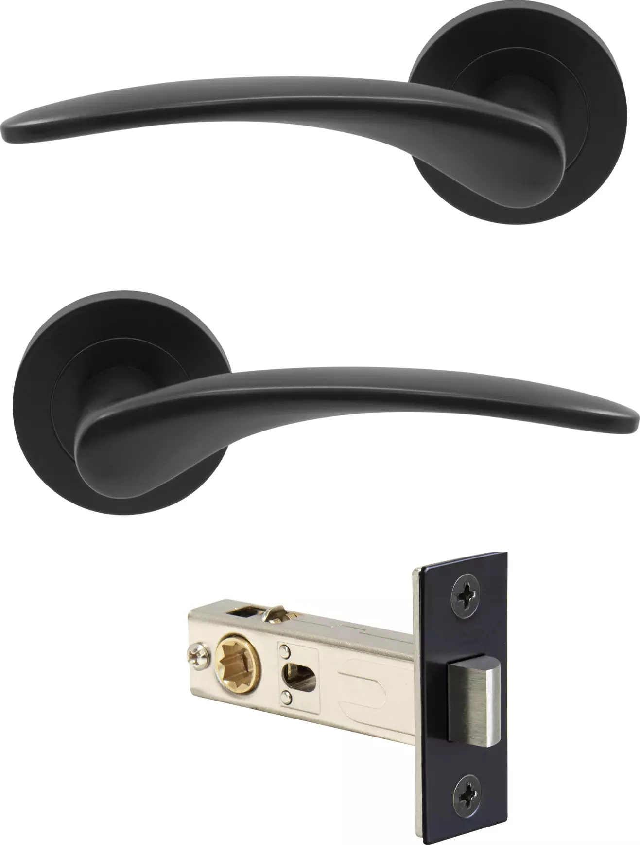 Apollo - Round Rose Passage Set - BLK