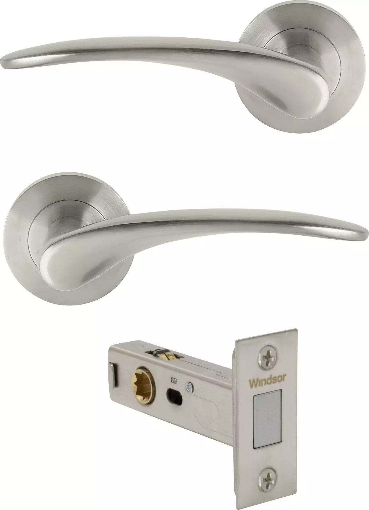 Apollo - Round Rose Passage Set - Magn. Latch - BN