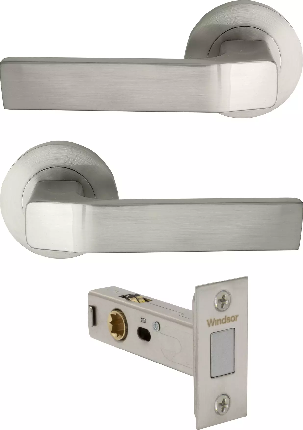 Qube - Round Rose Passage Set - Magn. Latch - BN