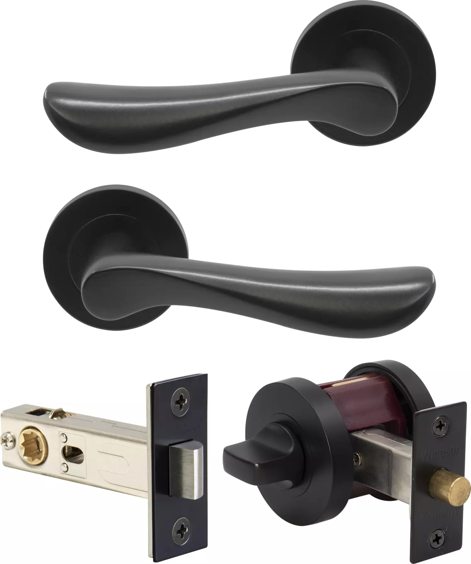 Juno - Round Rose Privacy Set - BLK