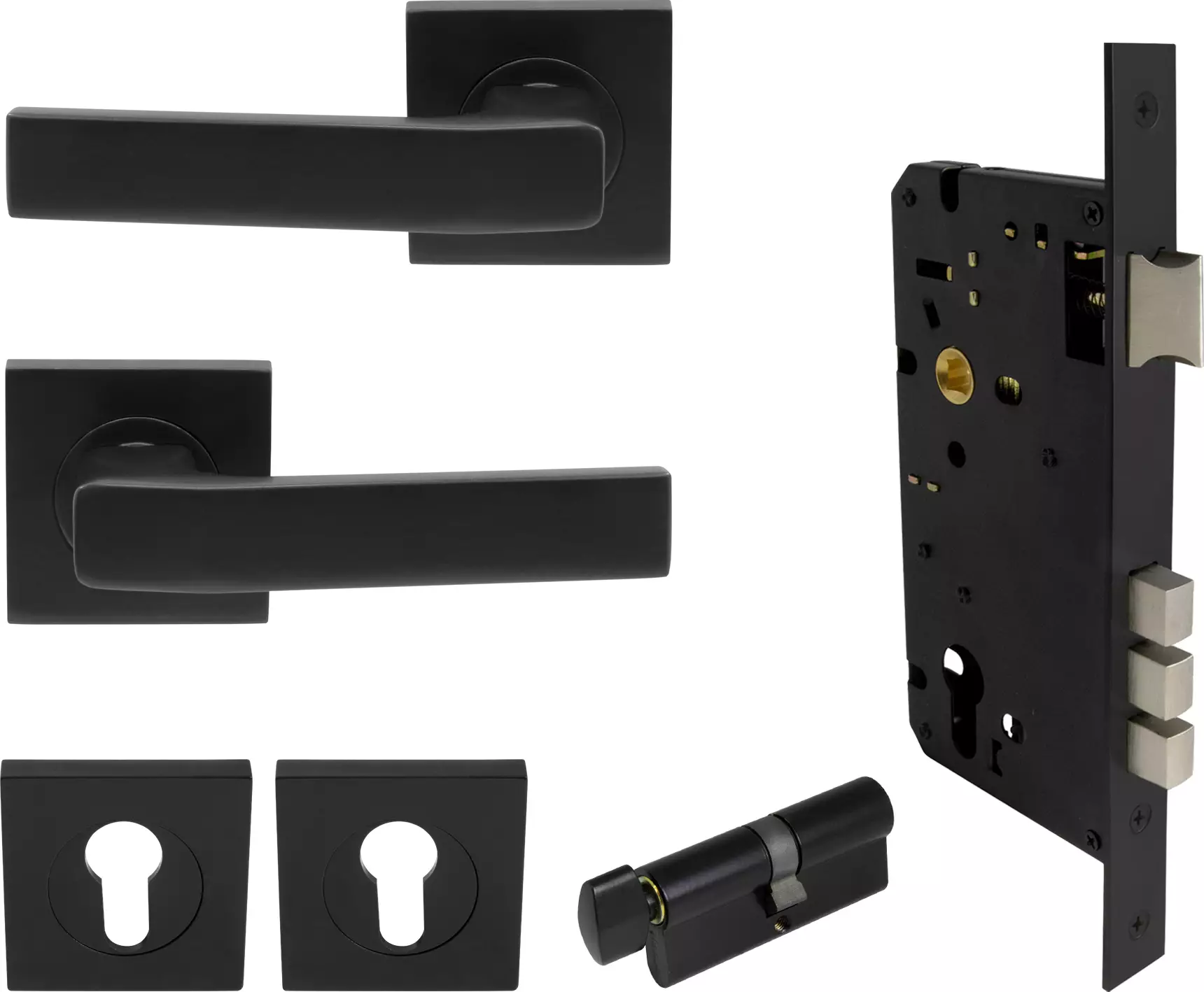 Qube Elite - Square Rose Entrance Set - BLK