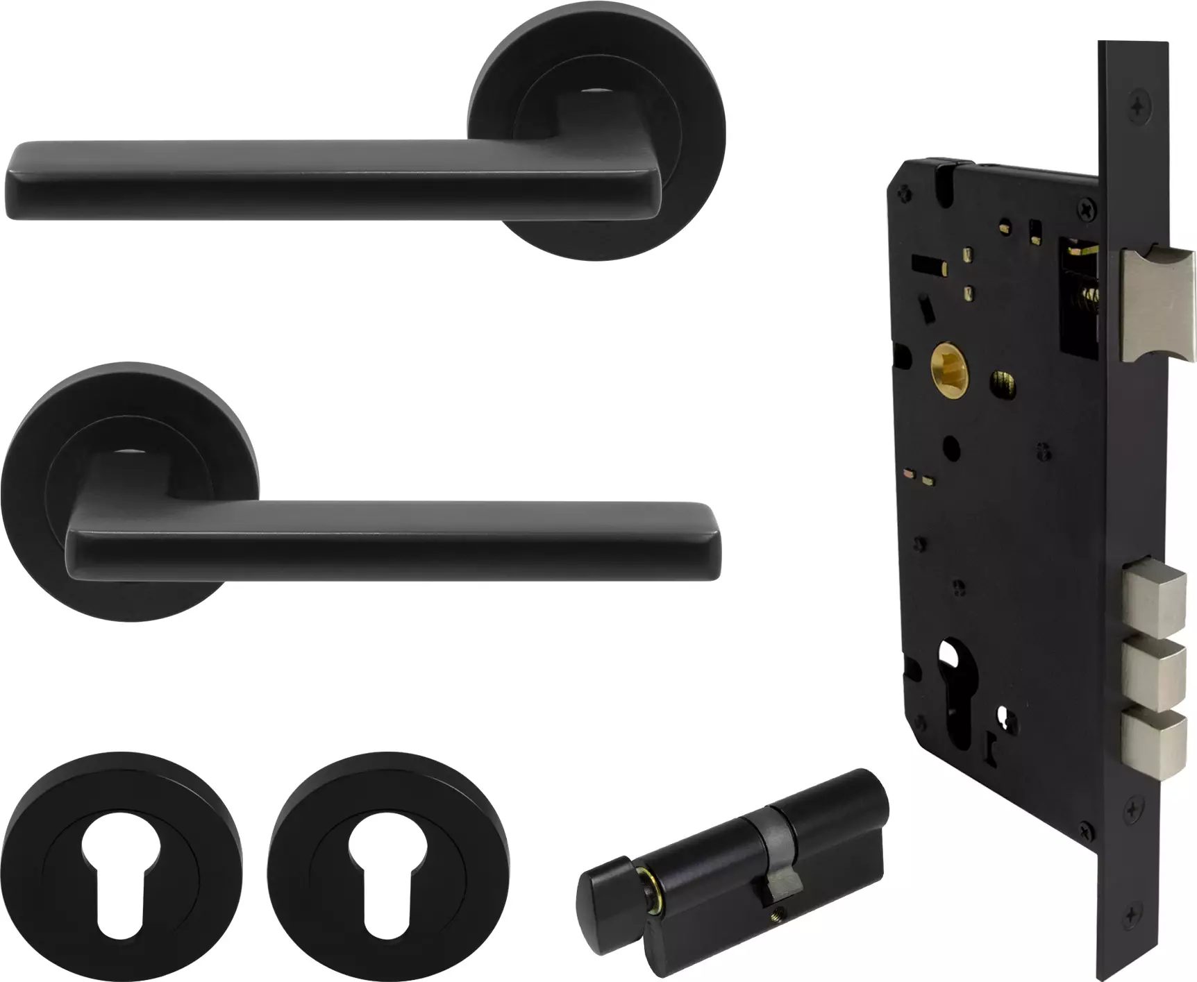 Vector - Round Rose K/T Entrance Set - BLK