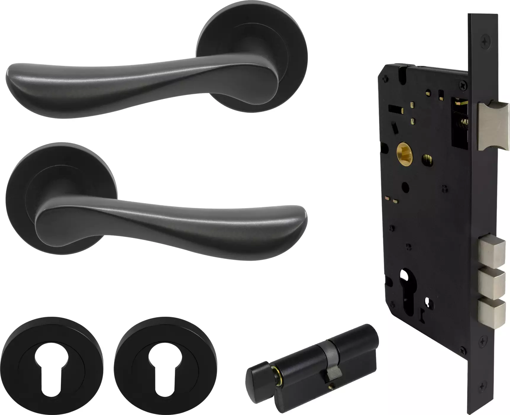 Juno - Round Rose K/T Entrance Set - BLK