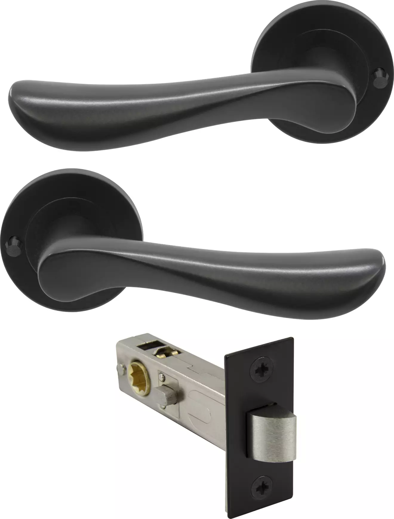 Juno - Round Rose Integrated Privacy Set - BLK