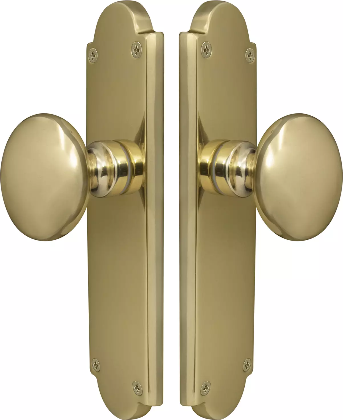 Traditional Round Sutton Knob on Victorian Longplate