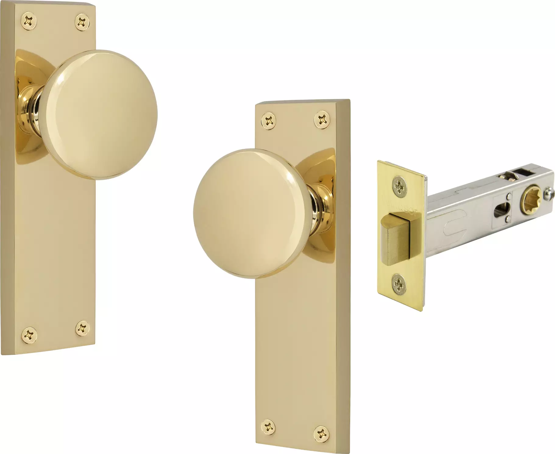 Sutton Square Longplate - Passage Set - PB