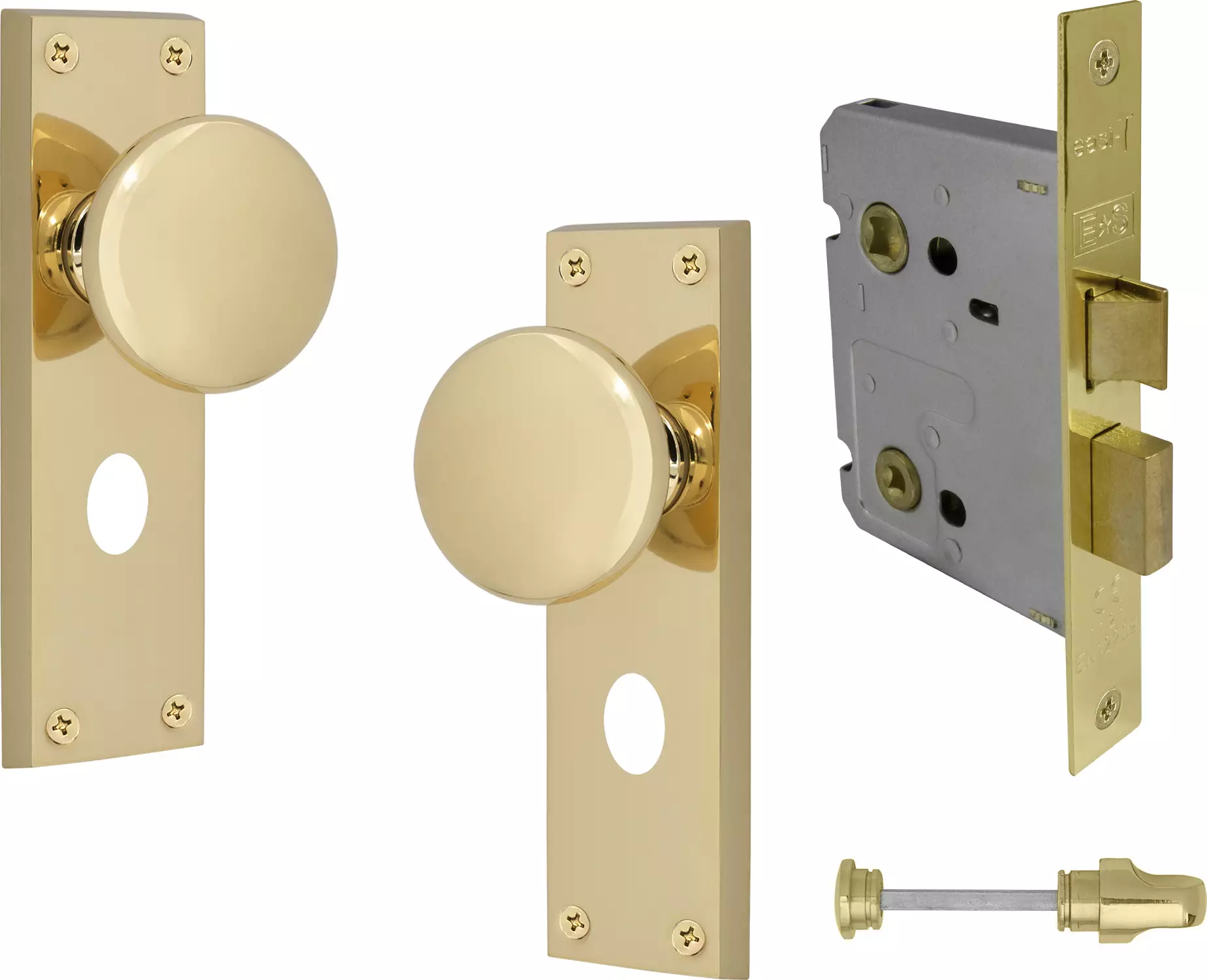 Sutton Square Longplate - Privacy Set - PB