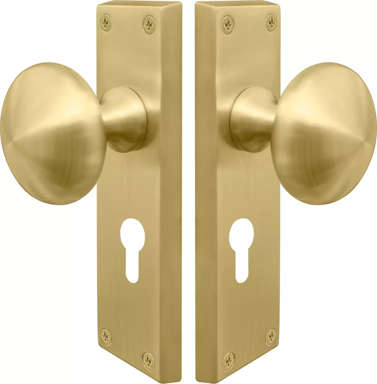 Sutton Square Longplate - Euro Handles - MSB