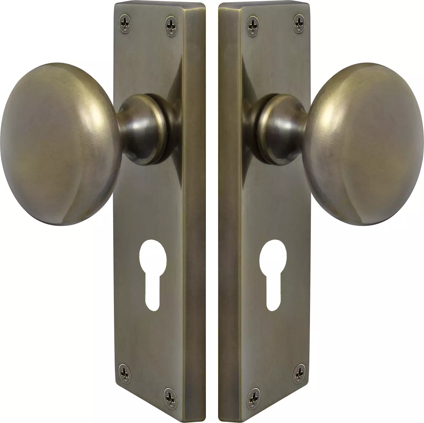 Sutton Square Longplate - Euro Handles - ORB