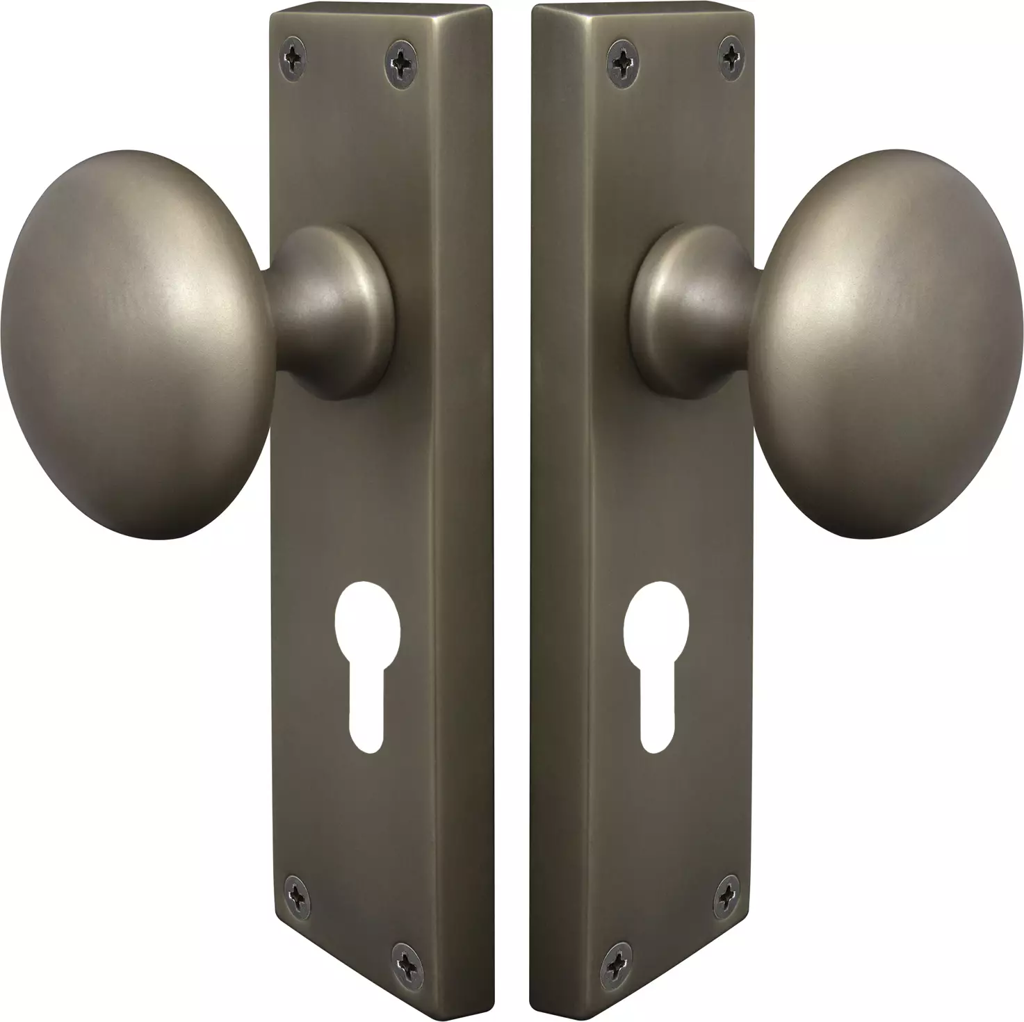 Sutton Square Longplate - Euro Handles - RB