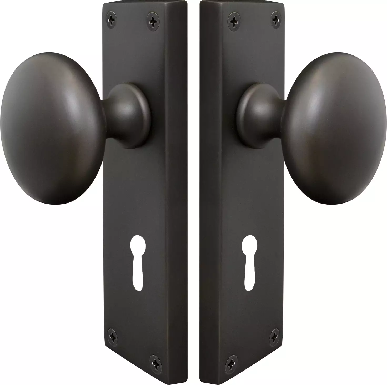 Sutton Square Longplate - Lever Handles - DRB