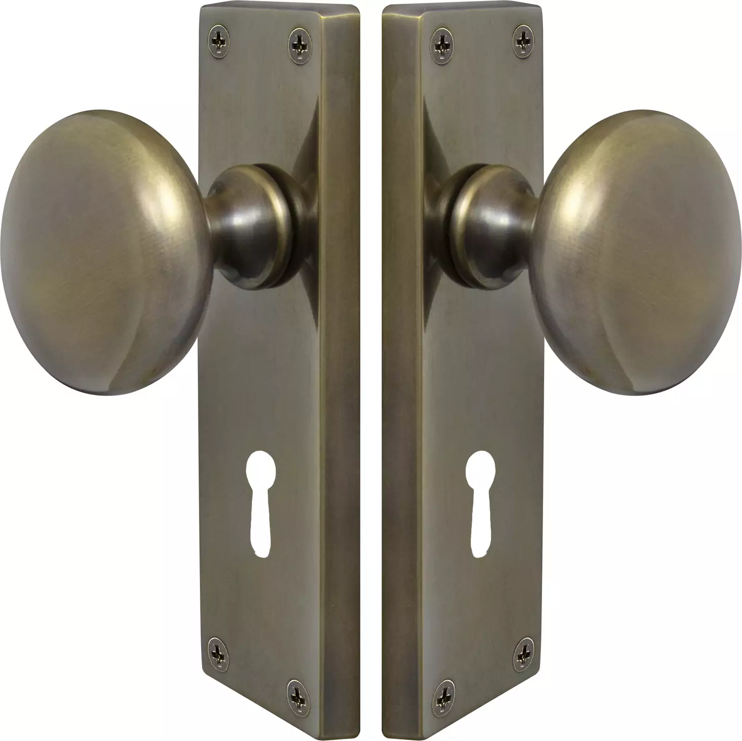 Sutton Square Longplate - Lever Handles - ORB