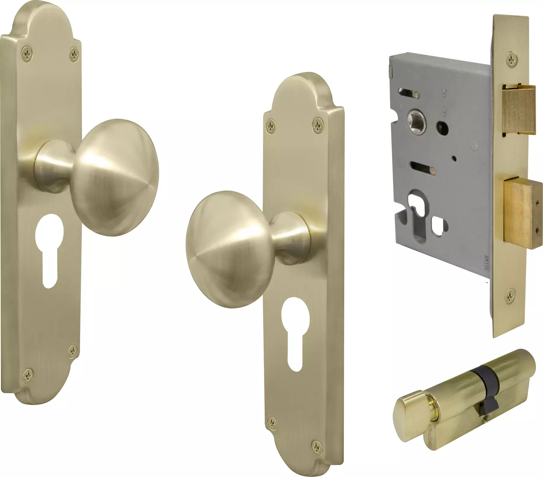 Sutton Victorian Longplate - Entrance Set - K/T - USB