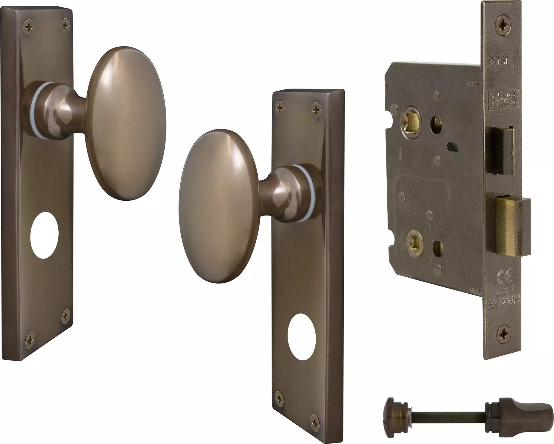 Sutton Square Longplate - Privacy Set - AB