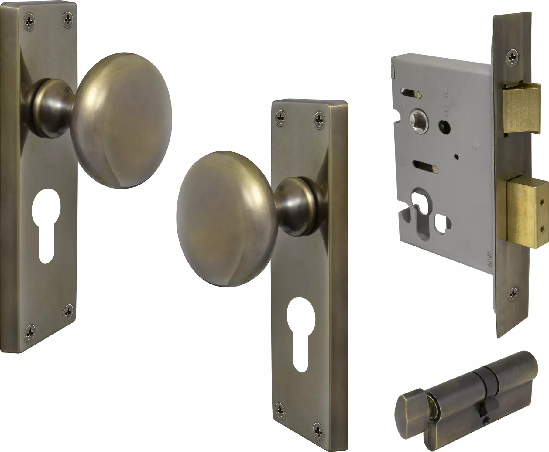 Sutton Square Longplate - Entrance Set - K/T - ORB