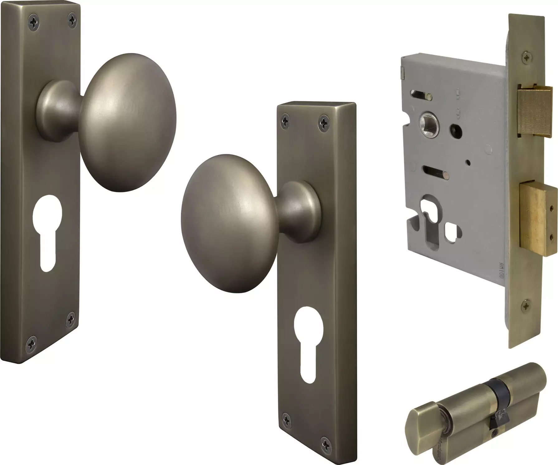 Sutton Square Longplate - Entrance Set - K/T - RB