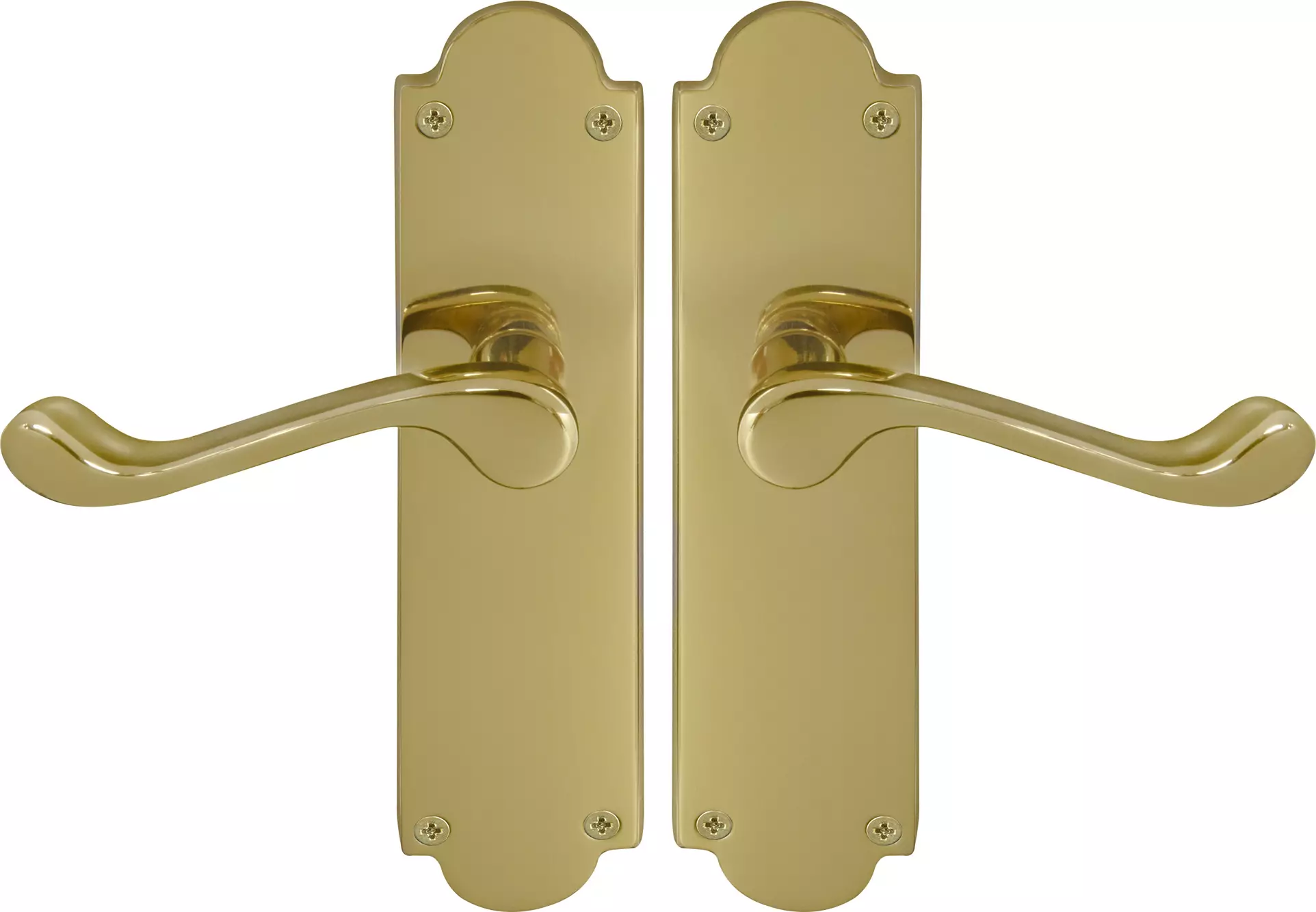 York Lever Victorian Plate - Handle Set - UB