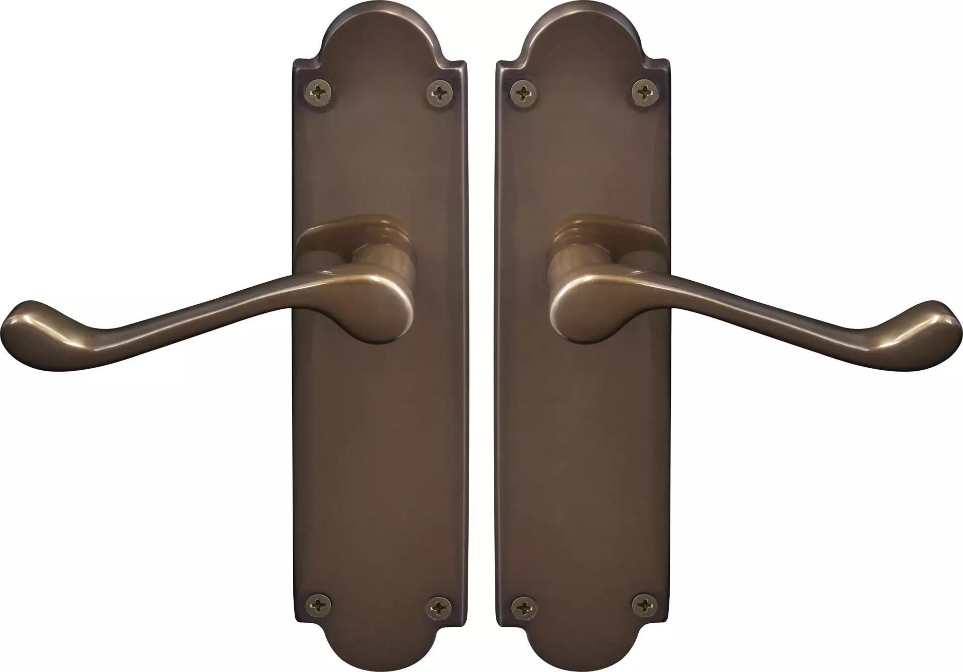 York Lever Victorian Plate - Handle Set - AB