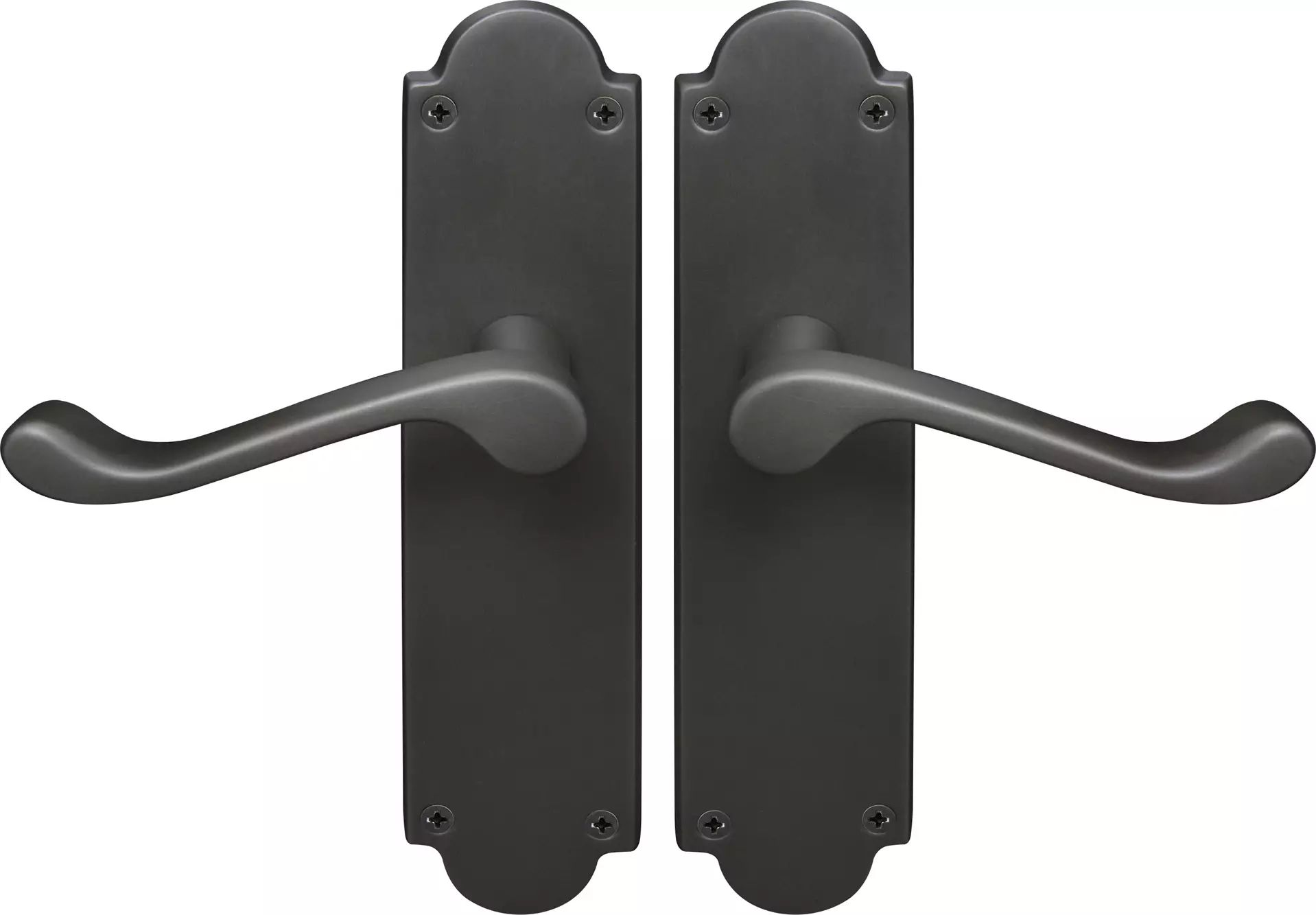 York Lever Victorian Plate - Handle Set - DRB