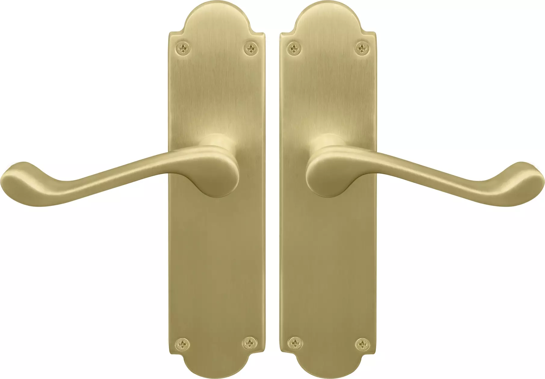 York Lever Victorian Plate - Handle Set - MSB