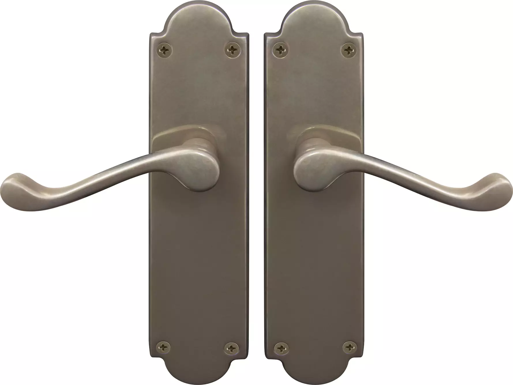 York Lever Victorian Plate - Handle Set - NB