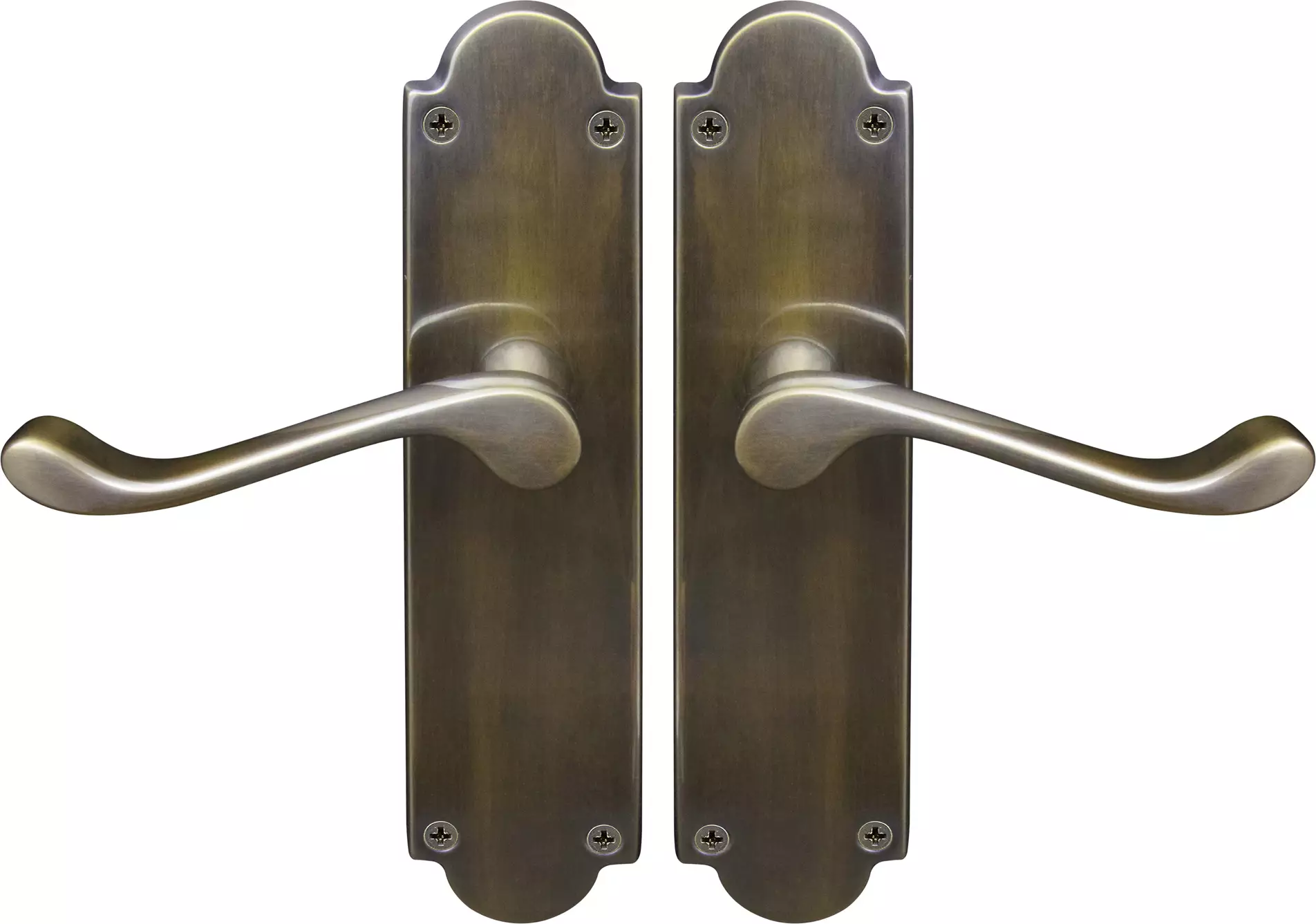 York Lever Victorian Plate - Handle Set - ORB