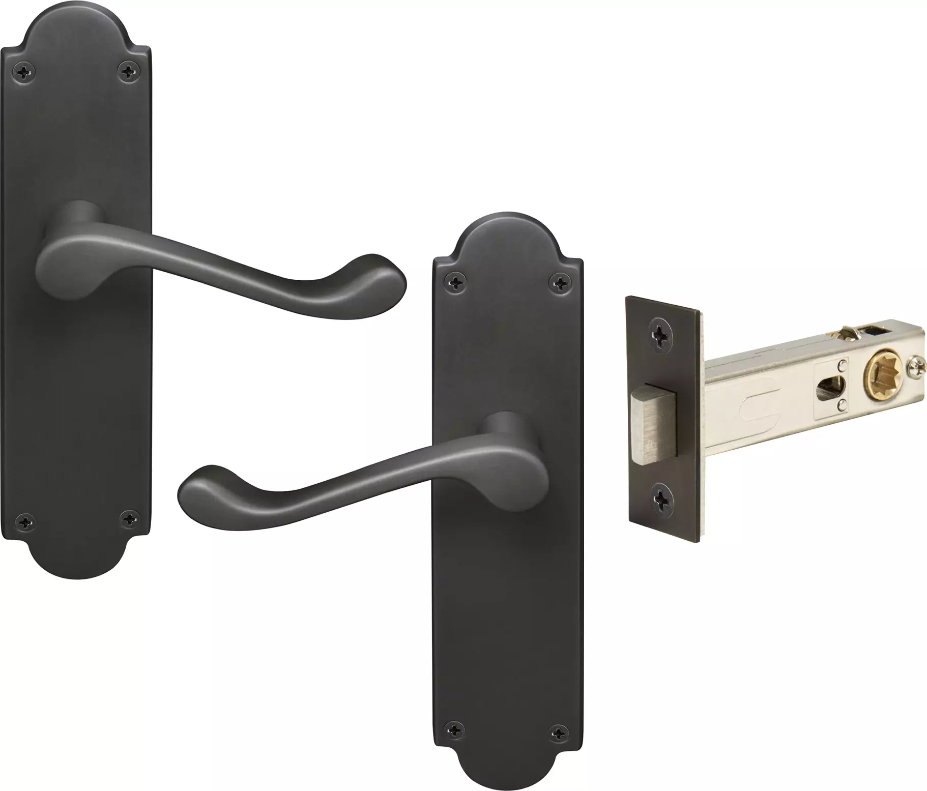 York Lever Victorian Plate - Passage Set - DRB