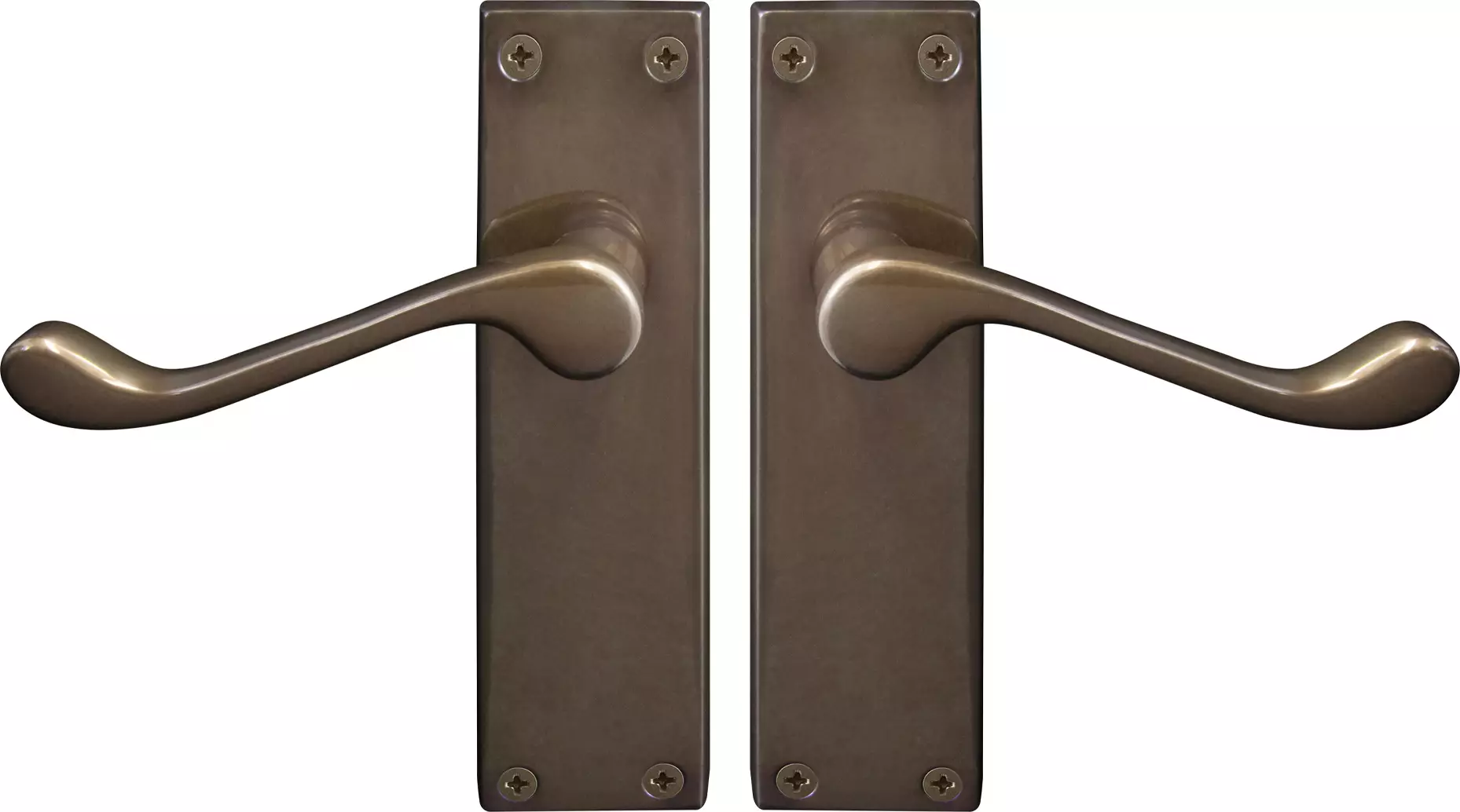 York Lever Longplate - Handle Set - AB