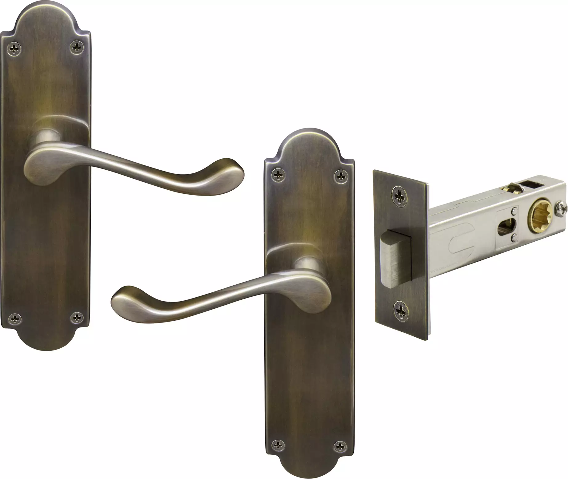 York Lever Victorian Plate - Passage Set - ORB