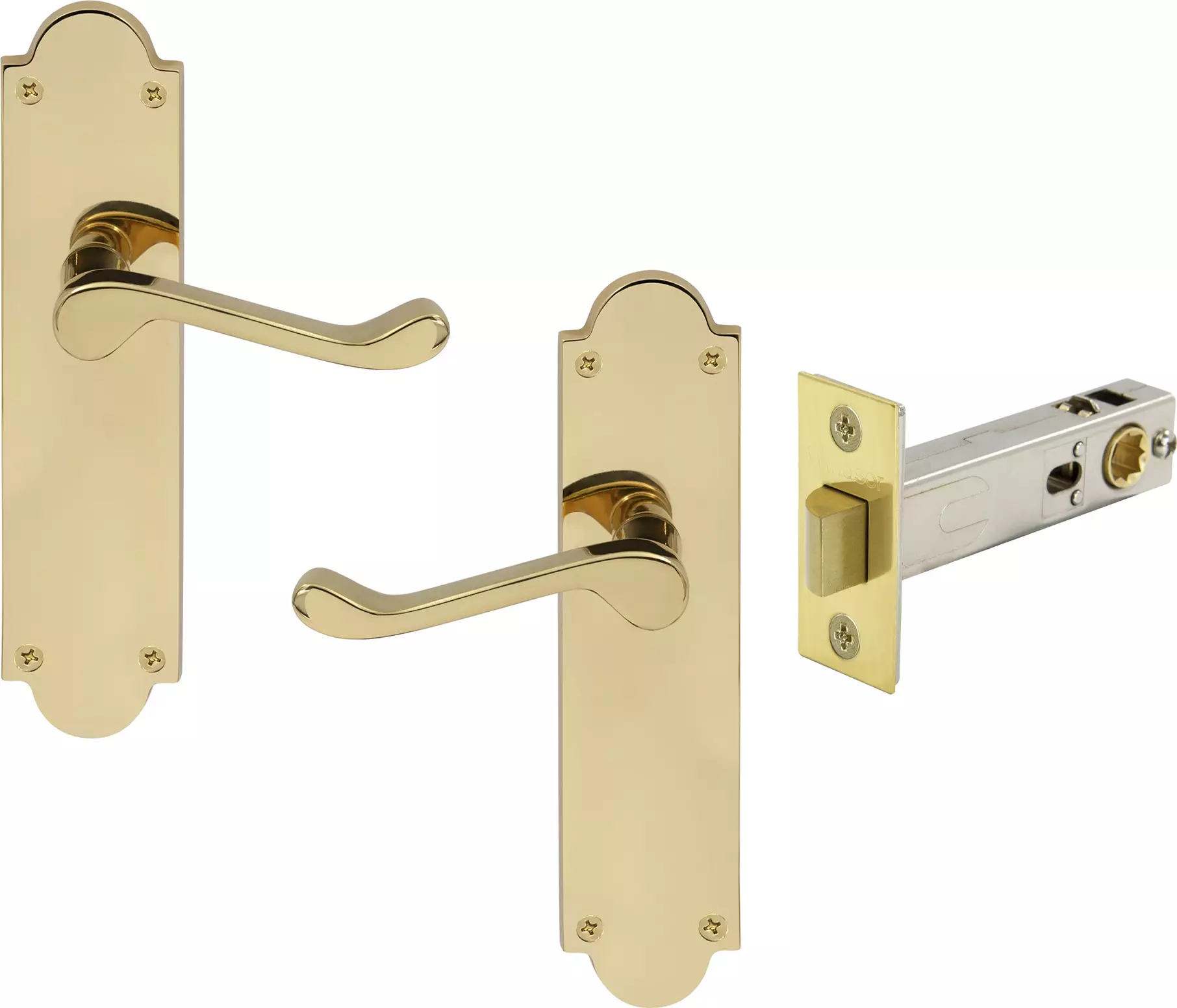 York Lever Victorian Plate - Passage Set - PB