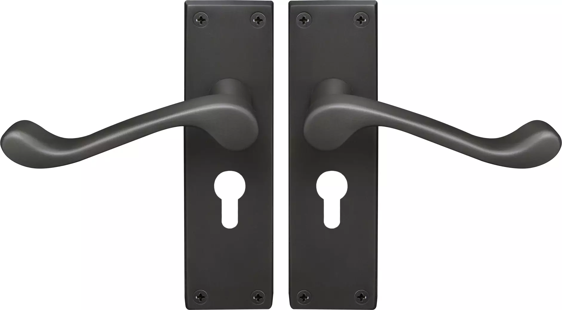 York Lever Longplate - Euro 48mm Handles - DRB