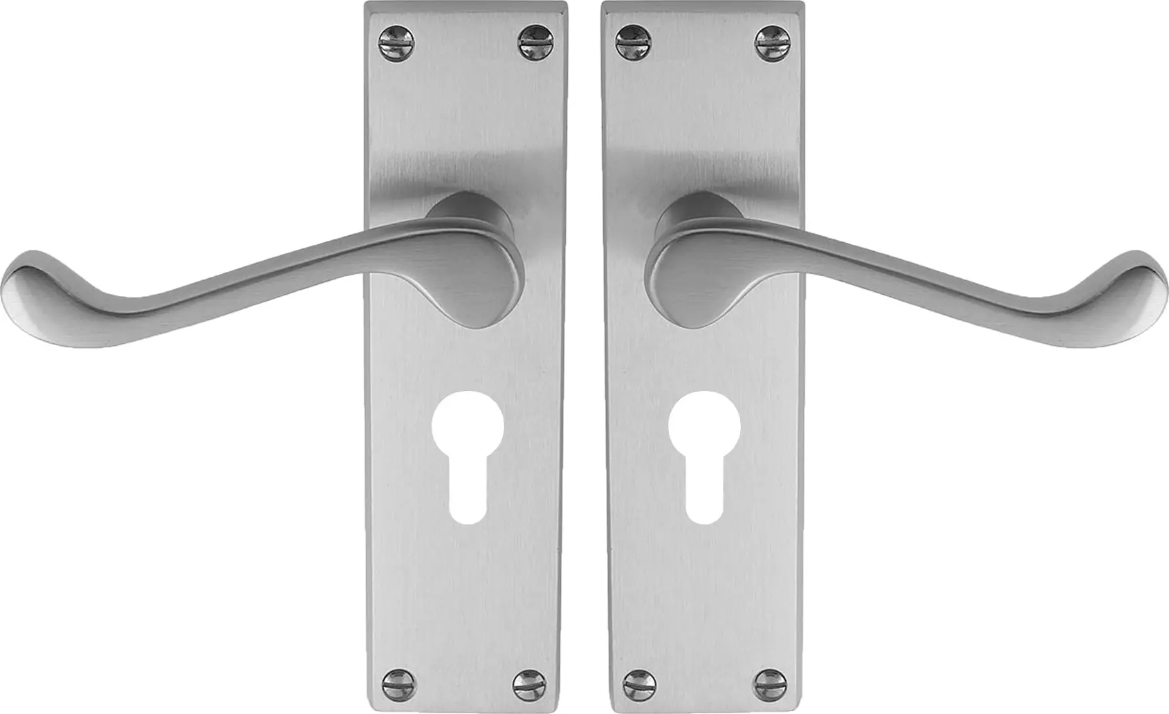 York Lever Longplate - Euro 48mm Handles - PC