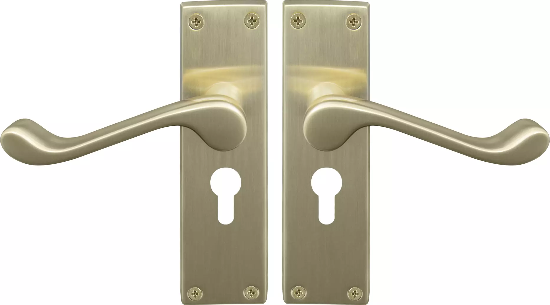 York Lever Longplate - Euro 48mm Handles - USB