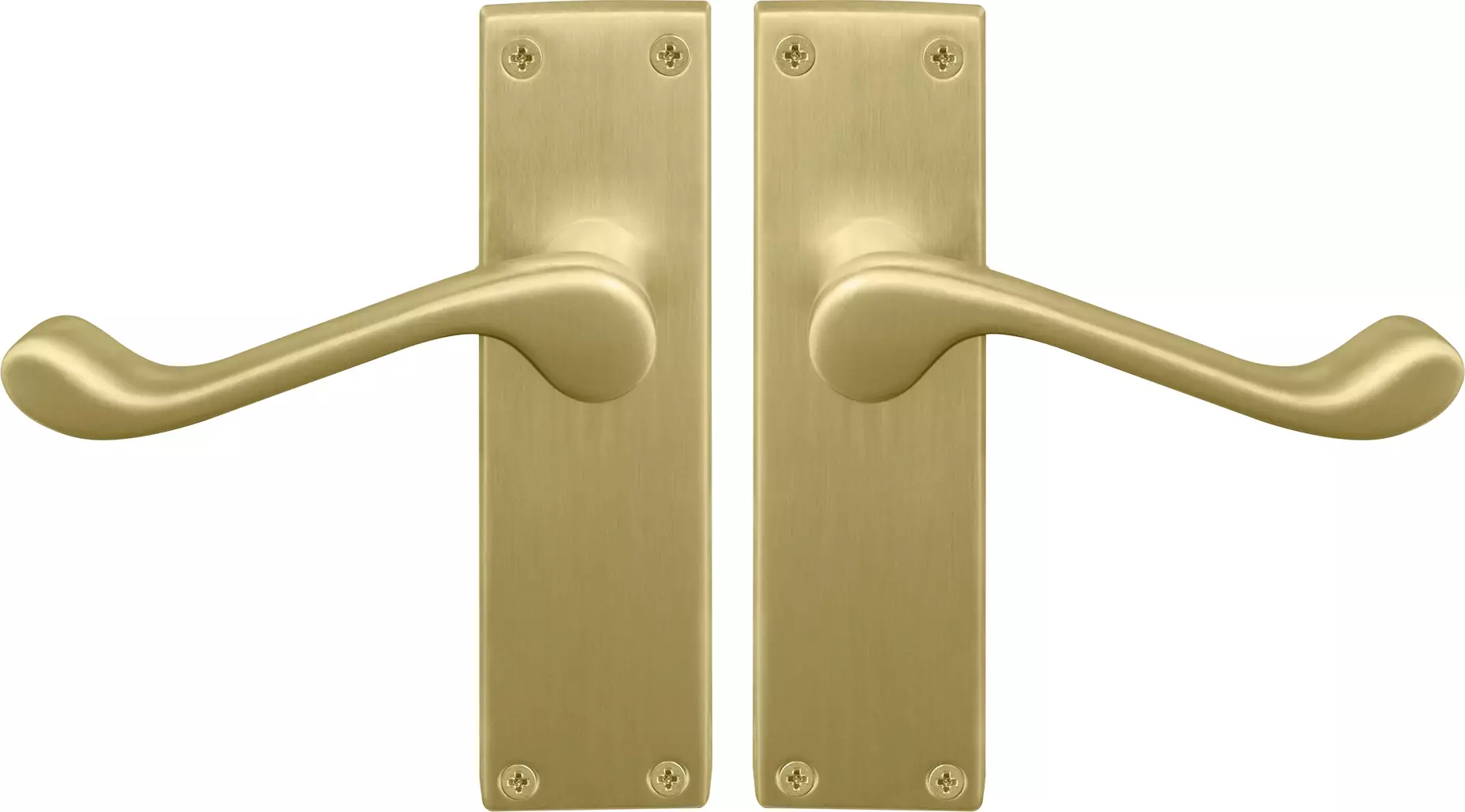 York Lever Longplate - Handle Set - MSB