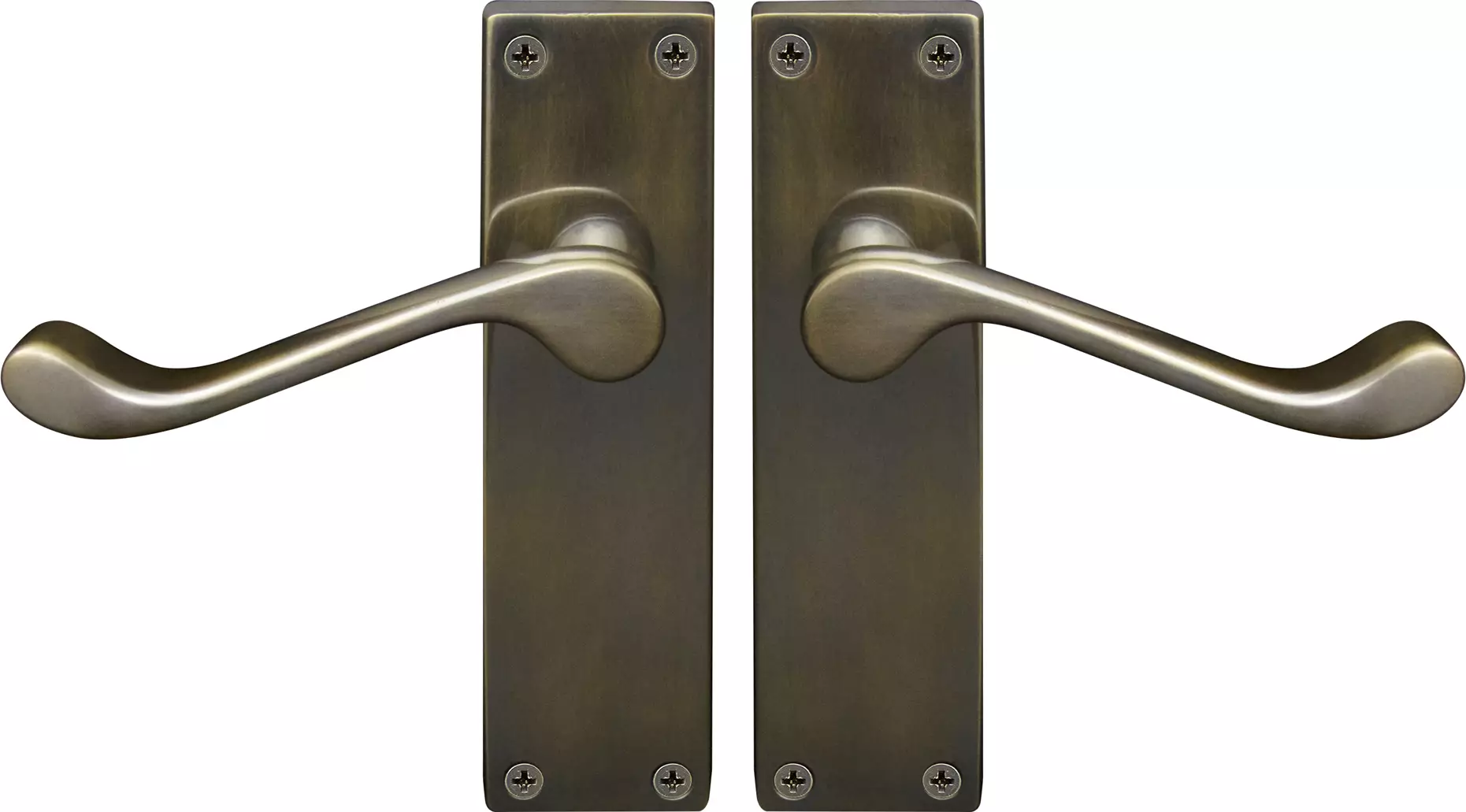 York Lever Longplate - Handle Set - ORB