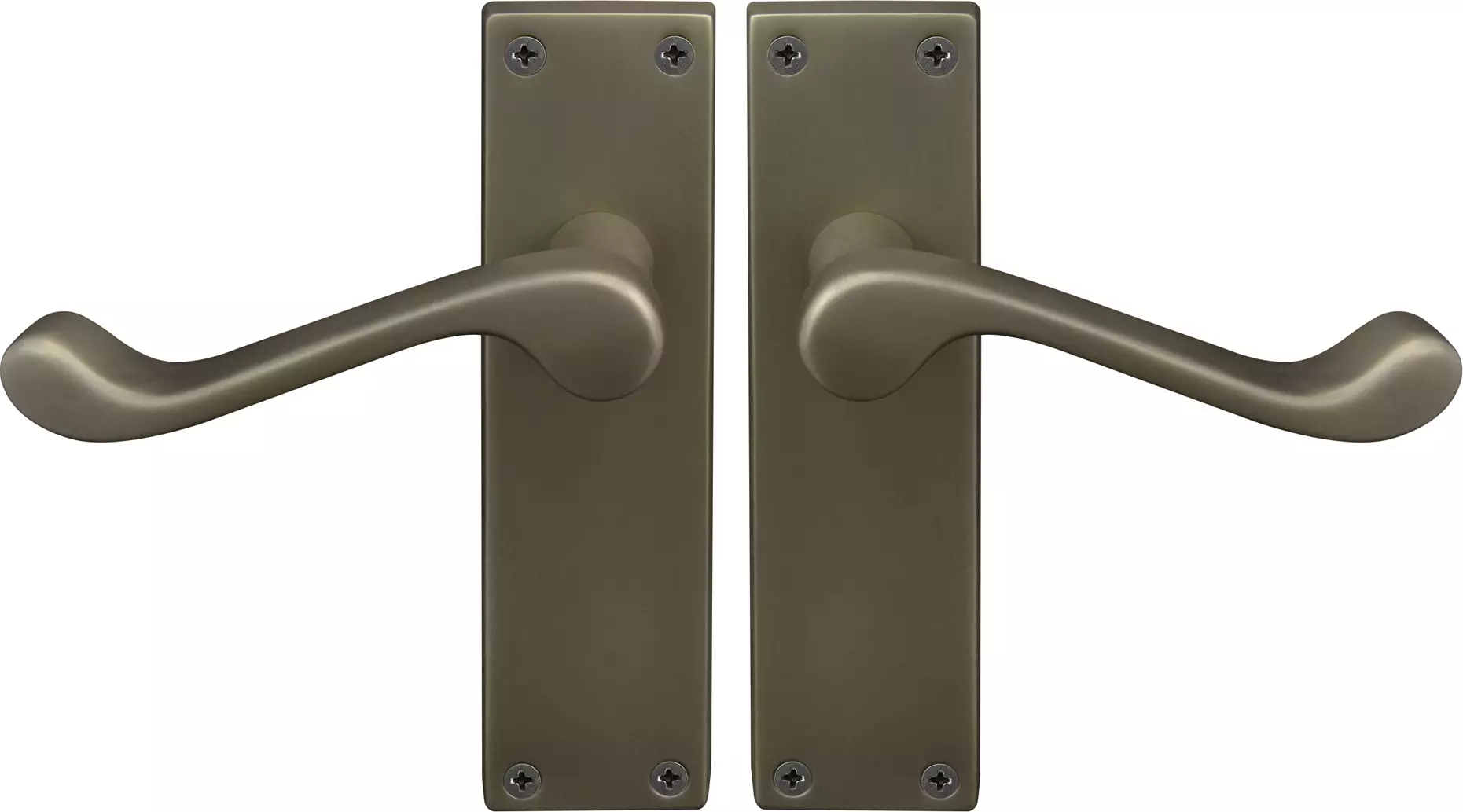 York Lever Longplate - Handle Set - RB