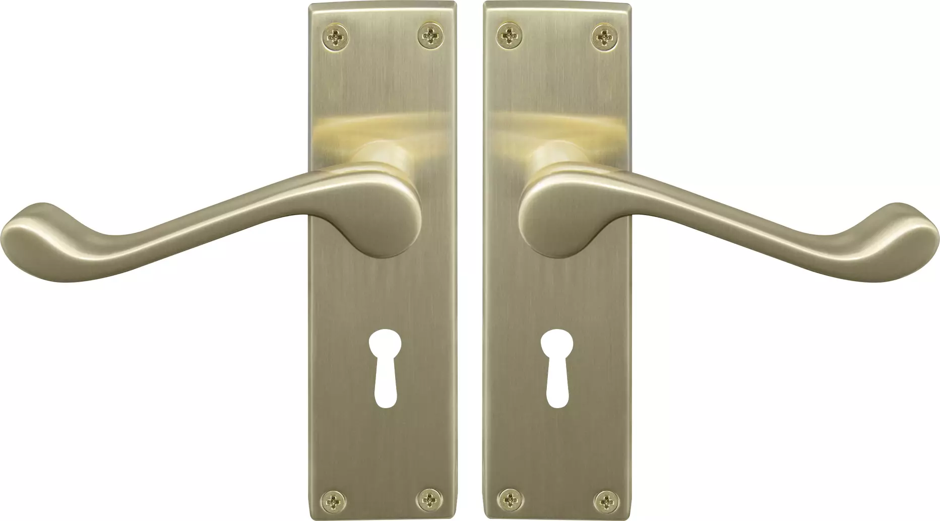 York Lever Longplate - Lever Lock Handle Set - USB