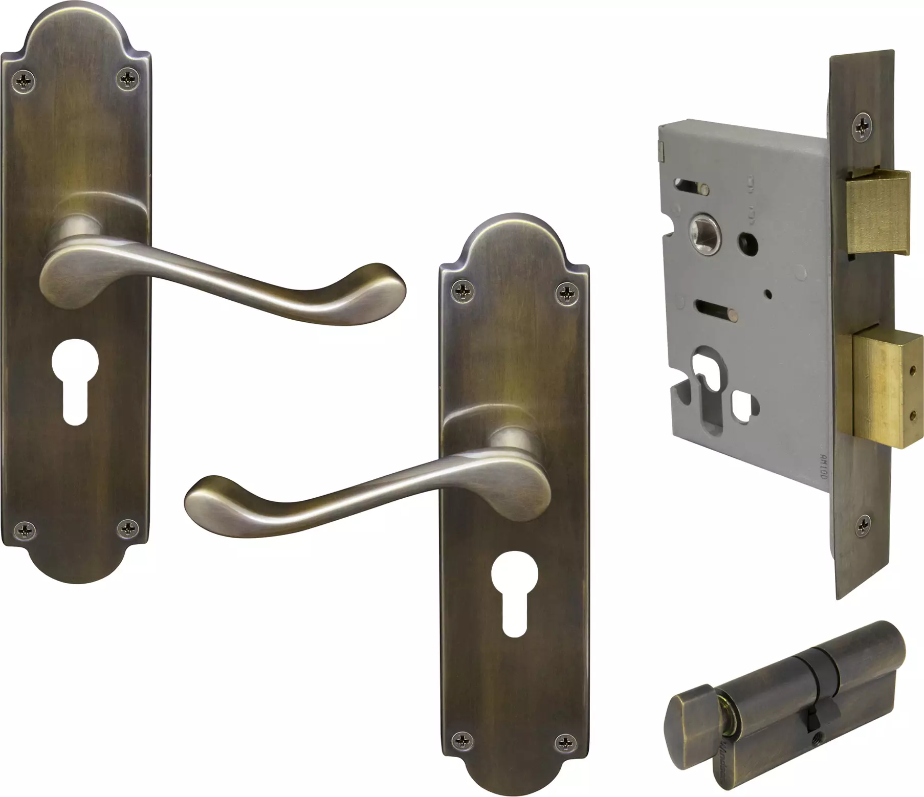 York Lever Victorian Plate - Entrance Set - K/T - ORB