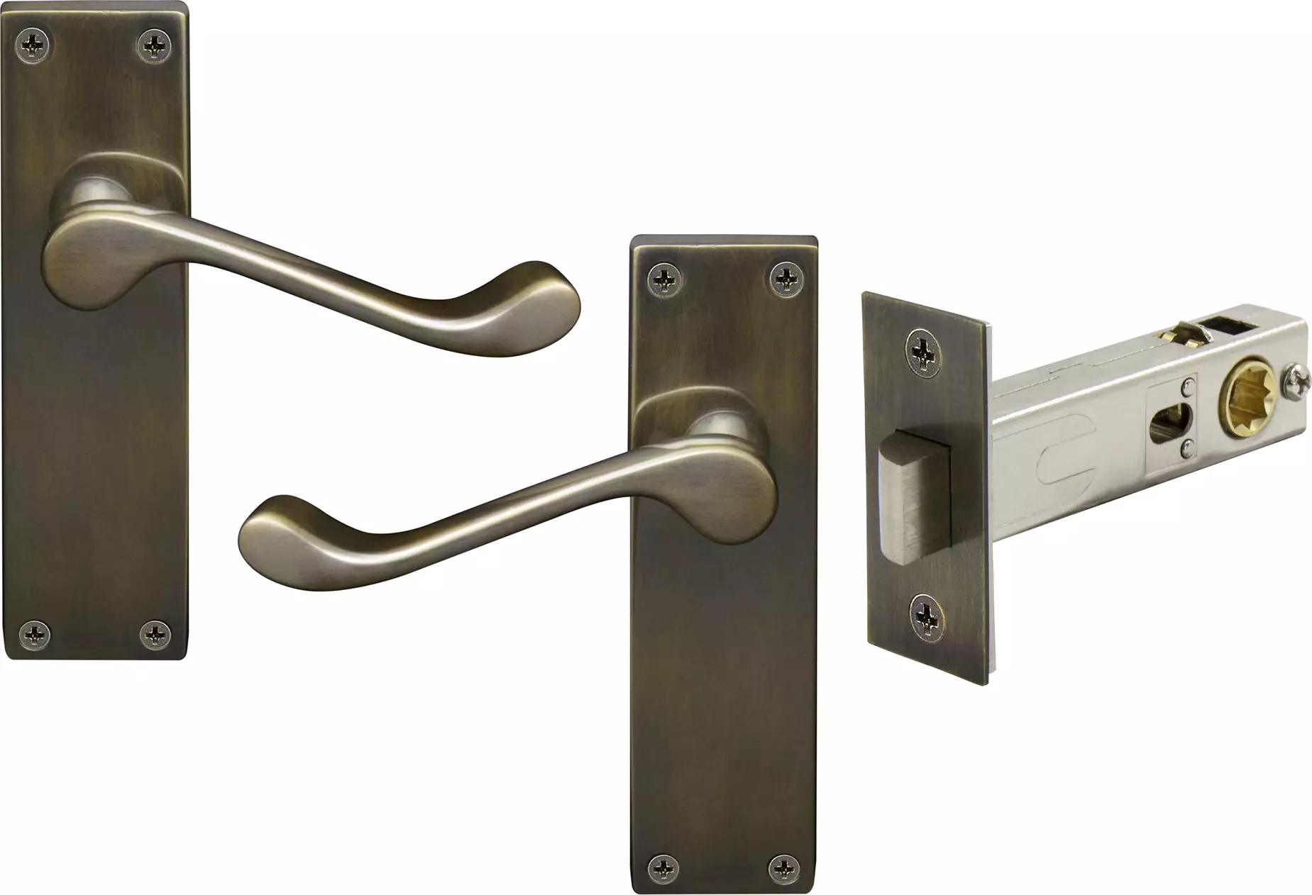 York Lever Longplate - Passage Set - ORB