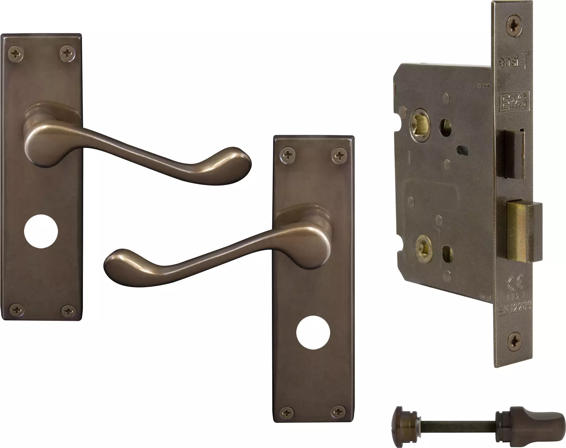 York Lever Longplate - Privacy Set - AB