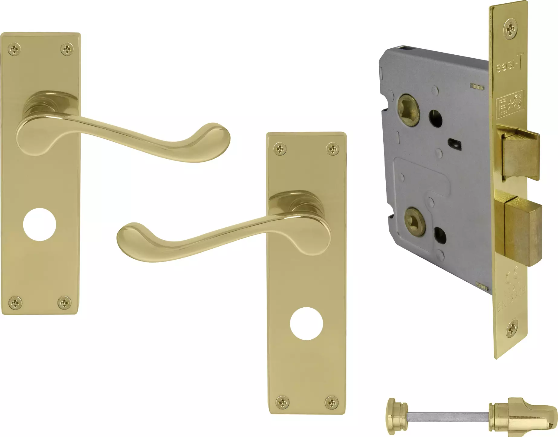 York Lever Longplate - Privacy Set - PB