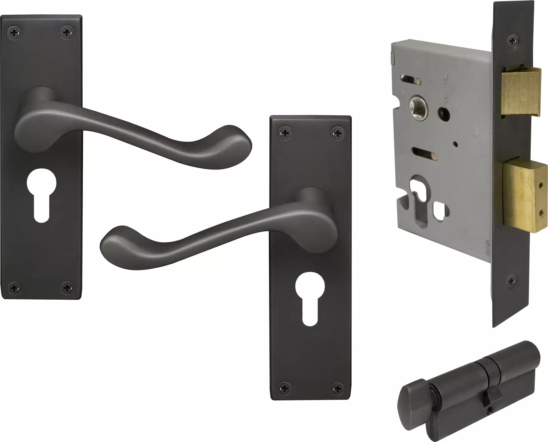 York Lever Longplate - Entrance Set - K/T - DRB