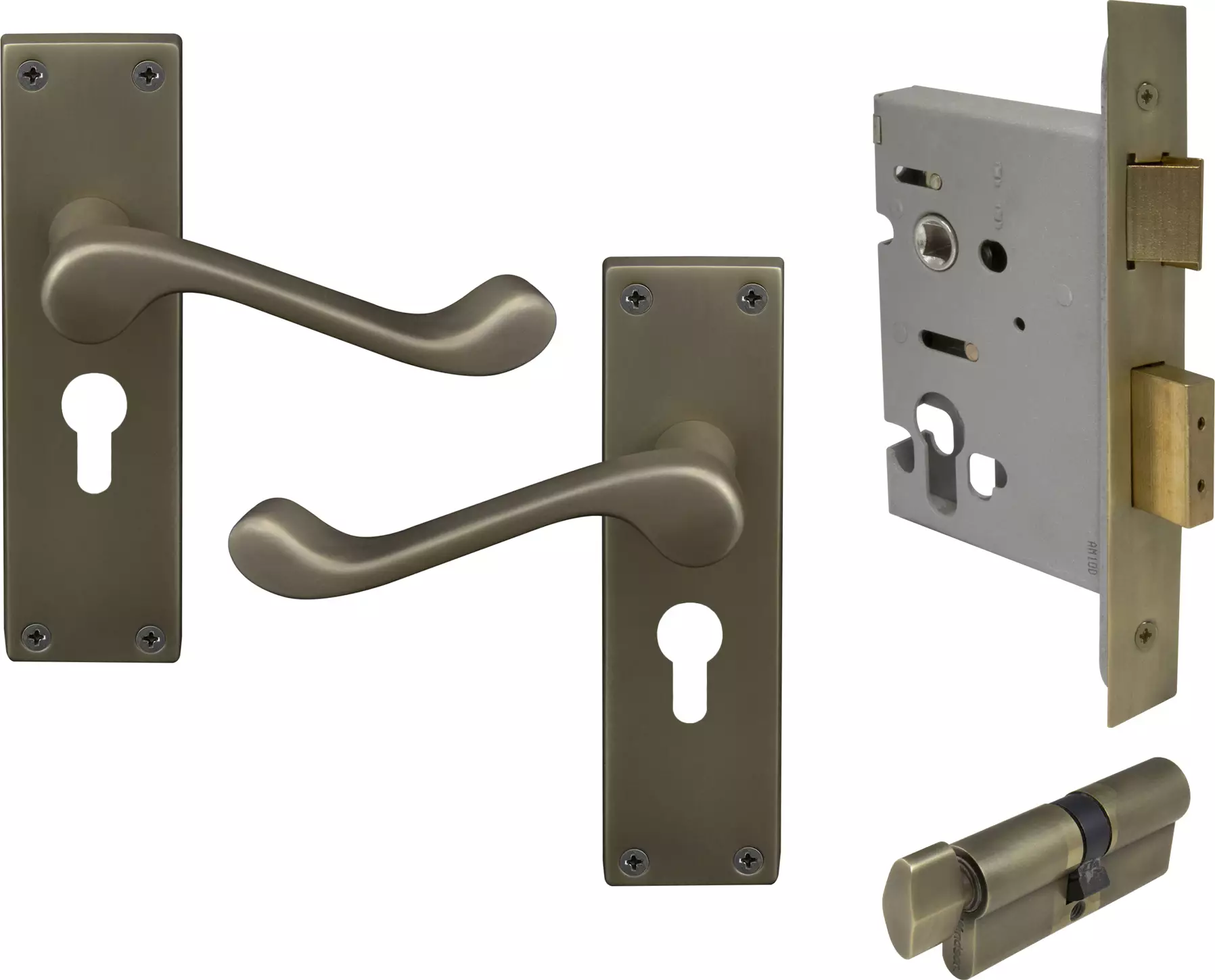 York Lever Longplate - Entrance Set - K/T - RB