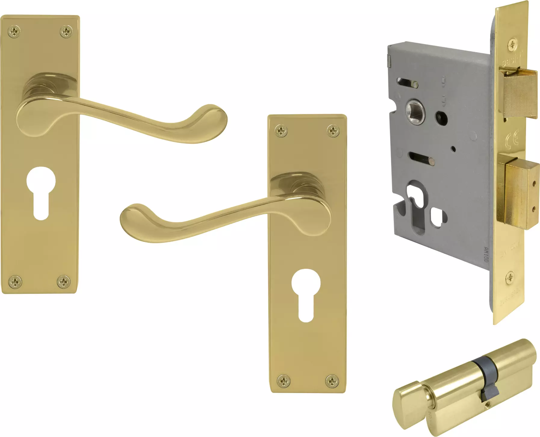 York Lever Longplate - Entrance Set - K/T - UB