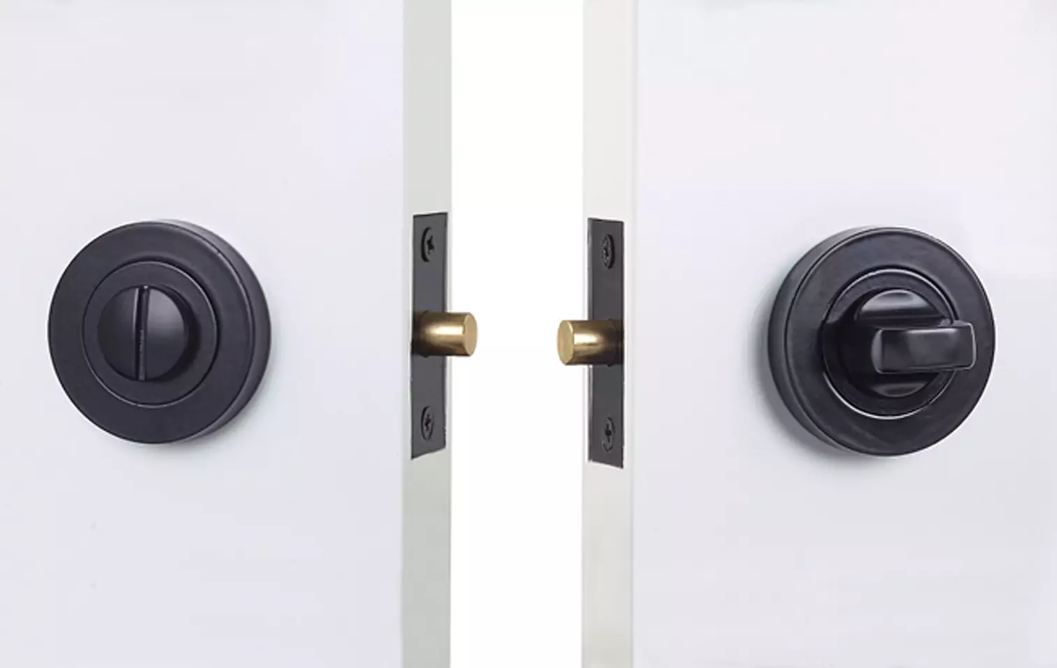 Privacy Set - 54mm Round - 60mm B/Set - BLK