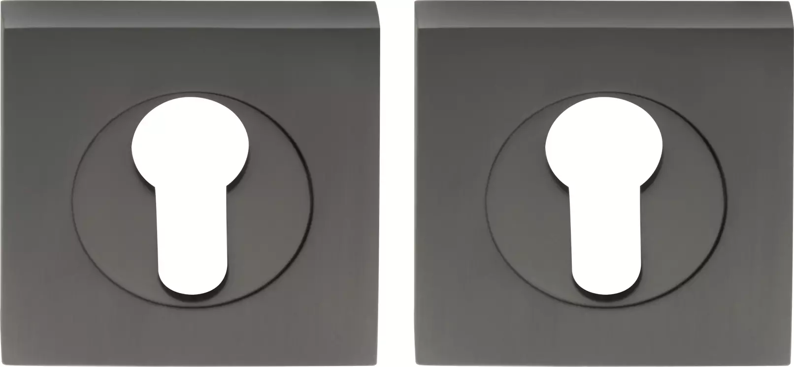 Square Euro Escutcheons - 54mm (Pr)