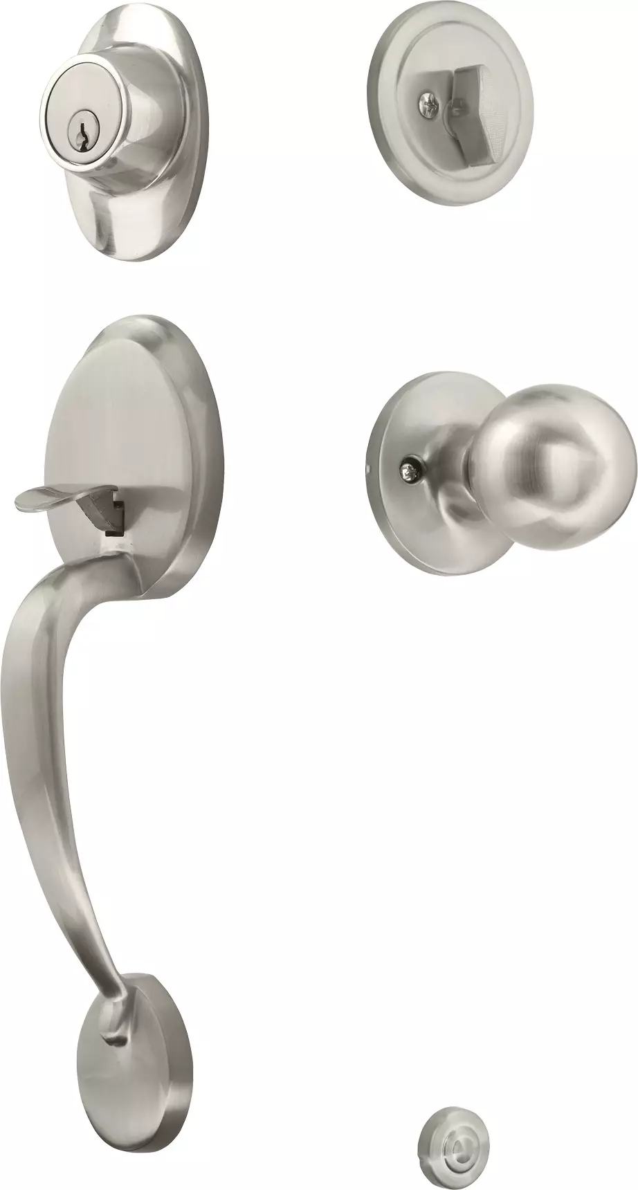 Oval Gripset with Knob + K/T Deadbolt