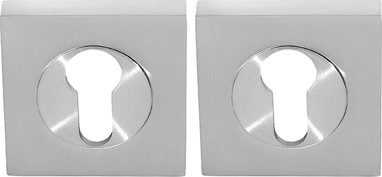 Square Euro Escutcheons - 54mm (Pr) - PC