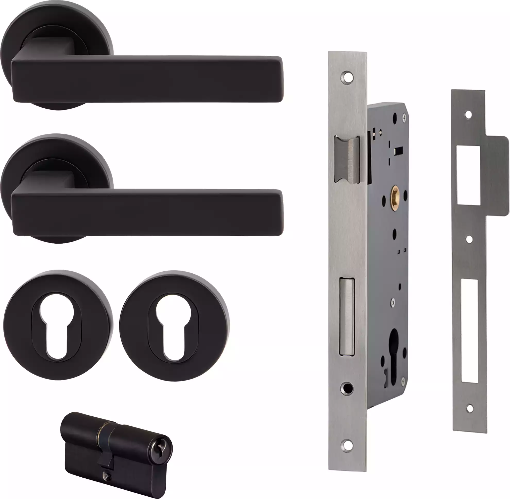 Milano VERONA - Round Rose Entrance Set - BLK